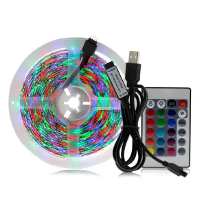 5V LED Strip Light USB 2835 RGB LED Tape 1M 2M 3M Flexible Neon Ribbon for TV Backlight PC Screen Background Lighting