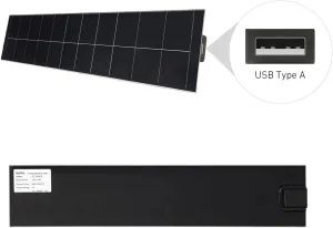 5V USB Solar Panel - Blinds Solar Charger for Windows Blinds, Roller Shades, Motorized Blinds, USB Port, 5/5W High Compatibility Solar Panel