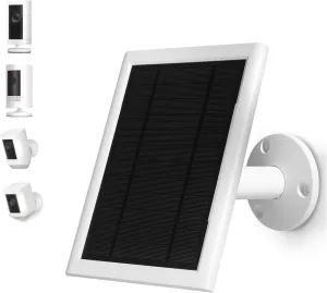 5W Solar Panel Compatible Ring Camera, with 10ft Solar Charger Cord, for Spotlight Cam Plus/Pro (Battery) Stick Up Cam/Pro Spotlight Cam Battery, IP65 Waterproof with Type-C to DC Adapter Cord