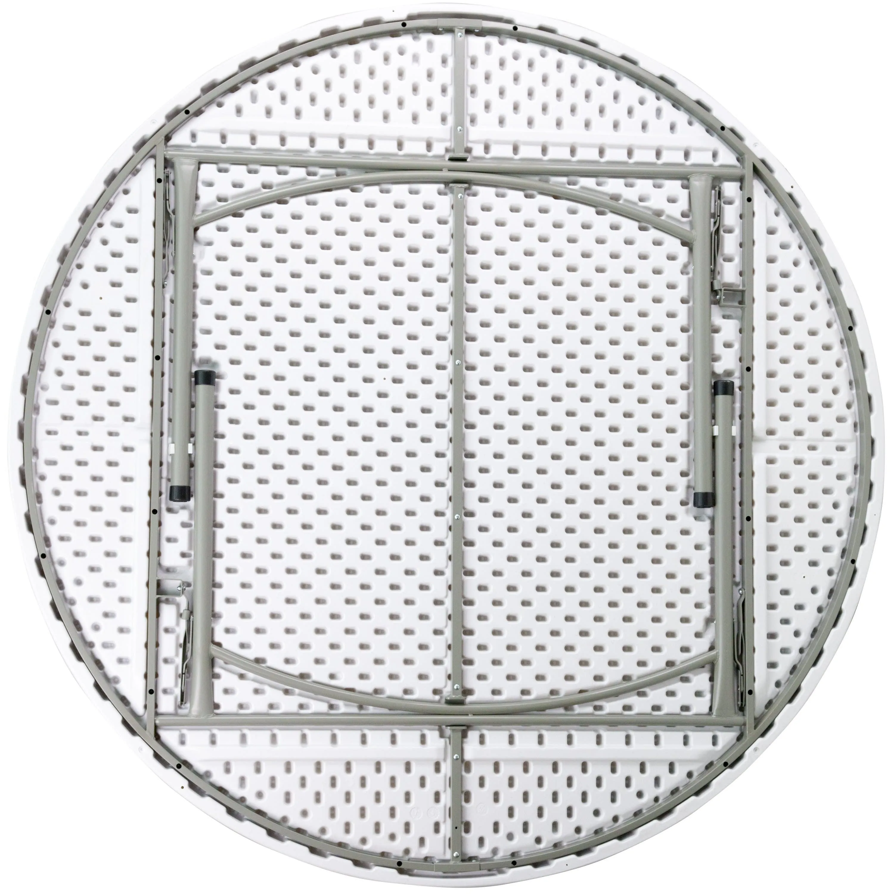 6-Foot Round Plastic Folding Table