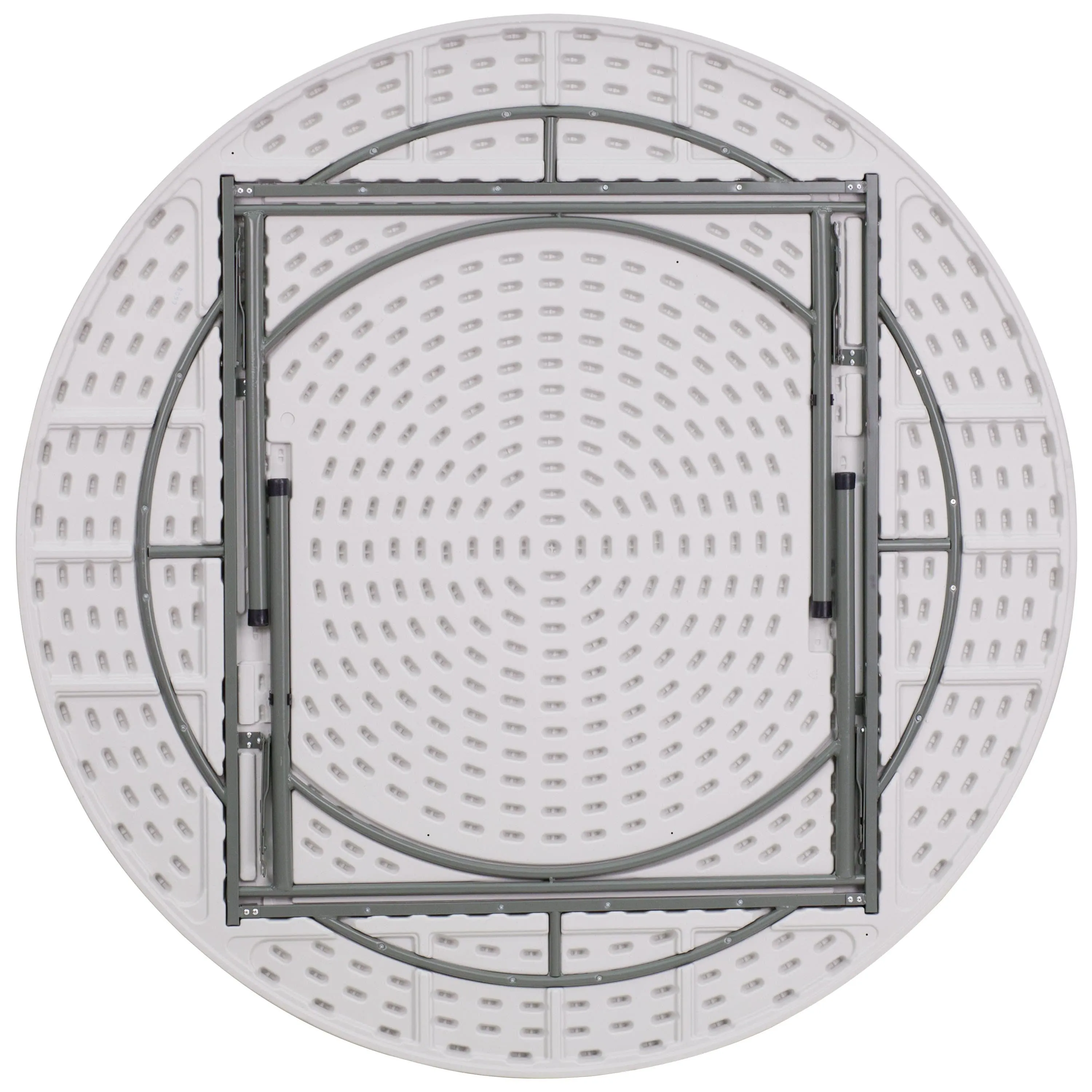 6-Foot Round Plastic Folding Table