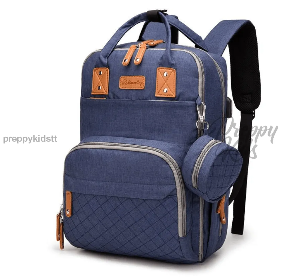 6 in 1 USB Mummy Baby Bag ( Grey , Light Grey, Pink , Black or Blue)