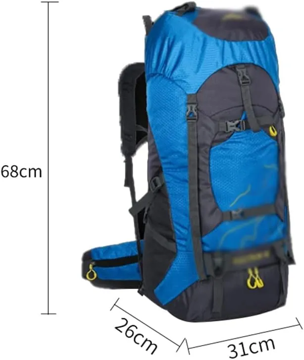 60L Outdoor Backpack Multi Pocket Camping Bag Hiking Backpack Large Capacity(A)
