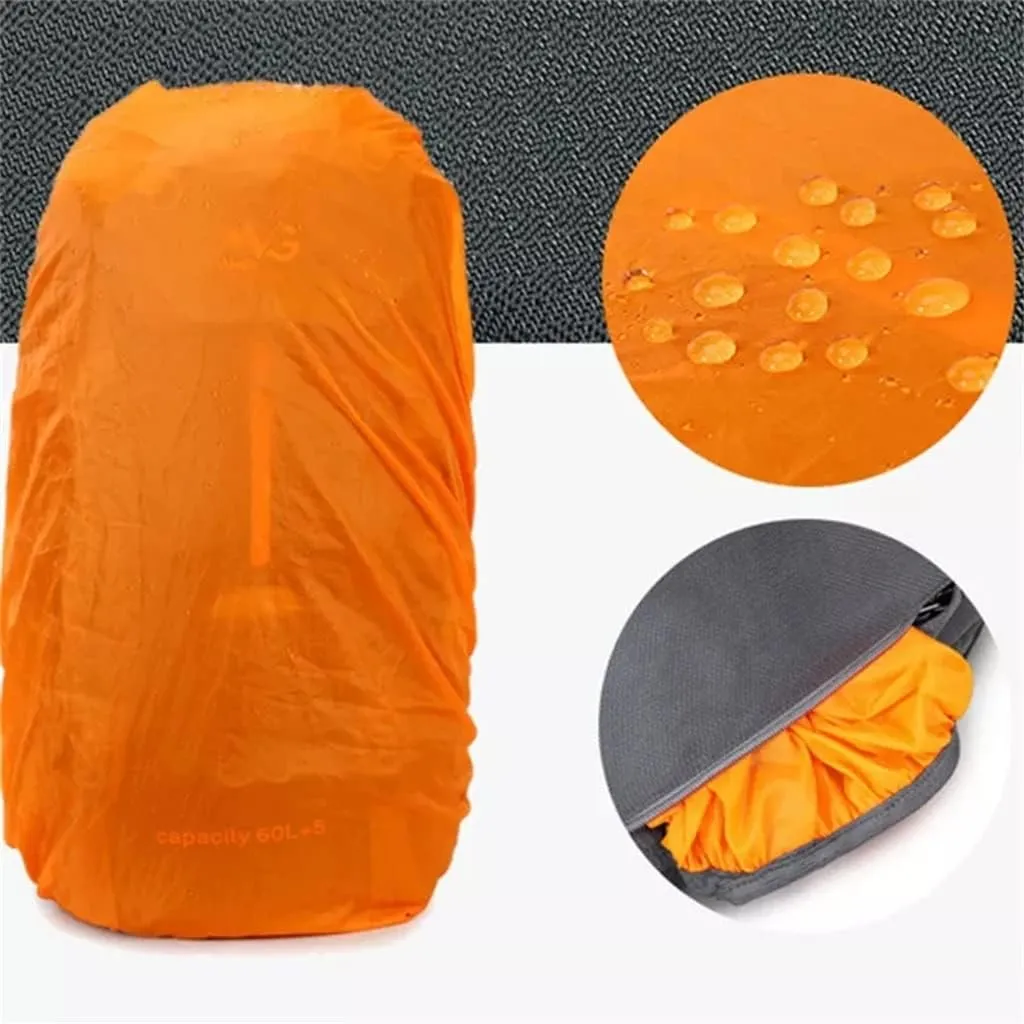 65L Mountaineering Bag Hiking Mountaineering Bag Outdoor Camping Backpack with Rain Cover(E)