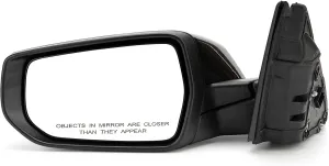 7-Pin Left Driver Side Door Mirror Fit For 2016-2022 Chevy Malibu LT Hybrid with Turn Signal Light & Heated, Replace# GM1320539, 84288101 | Black