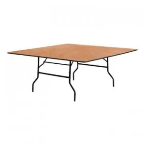 72'' SQUARE WOOD FOLDING BANQUET TABLE [YT-WFFT72-SQ-GG]