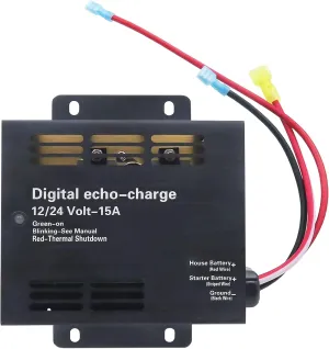 82-0123-01 Auxiliary Battery Charger，Intelligent Dual Battery Charger, 12V System Adapter，Be Suitable for Xantrex 82-0123-01 Echo Charge，Suitable for RV, Marine and Solar Equipment