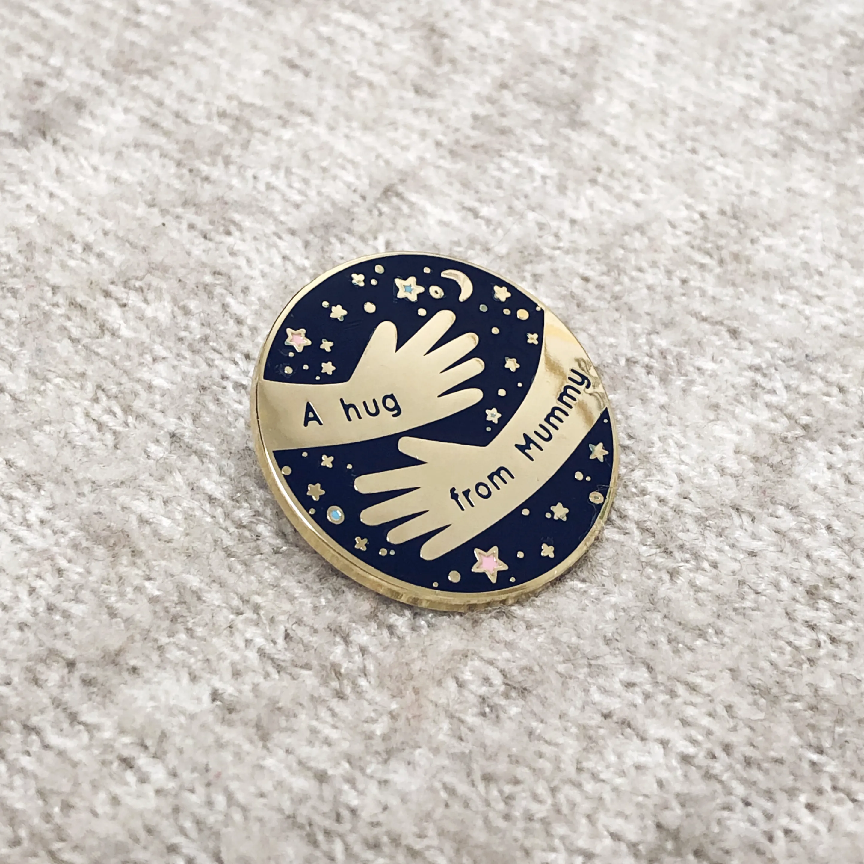 A Hug From Mummy Enamel Lapel Pin