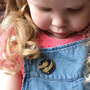 A Hug From Mummy Enamel Lapel Pin