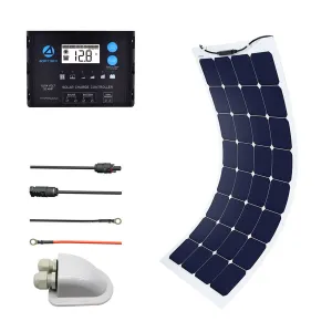 ACOPOWER 110W 12V Flexible Solar Panel Kit, With 20A PWM Charge Controller