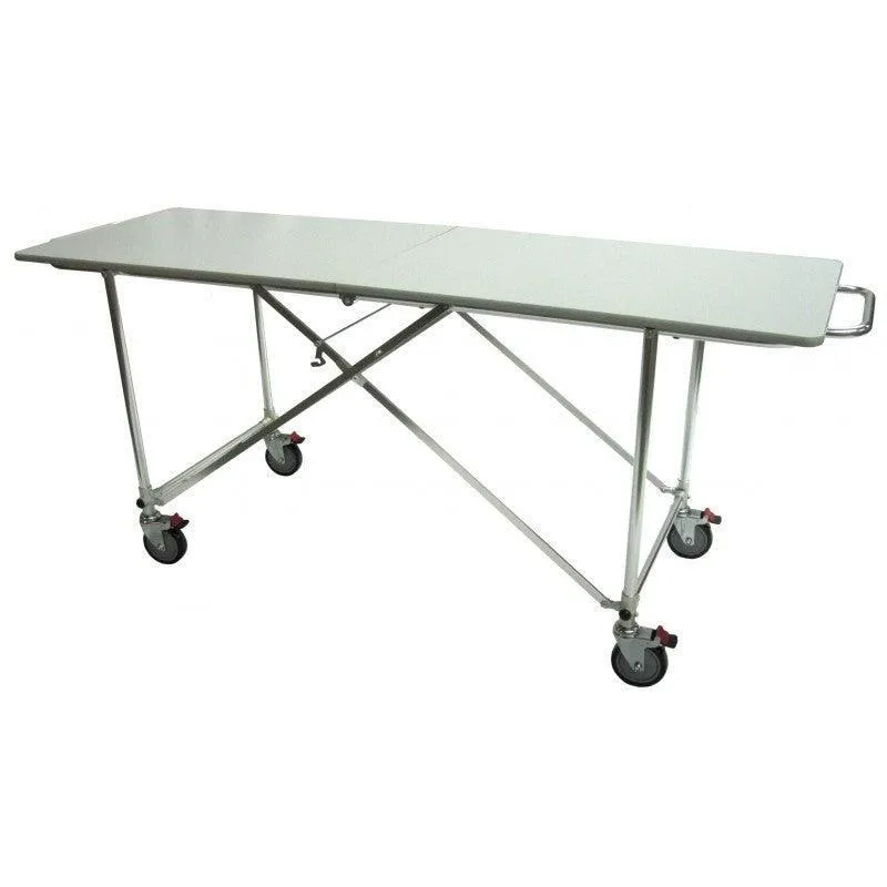 Affordable Mortuary Bundle: Hydraulic Embalming Table & Folding Prep Table - American-Made, Reliable Funeral Equipment