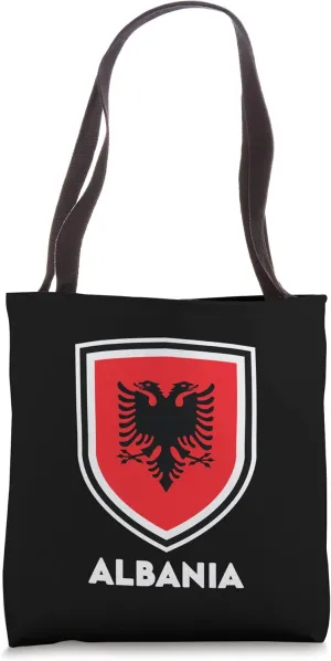 Albania Albanian double-headed eagle flag Tote Bag