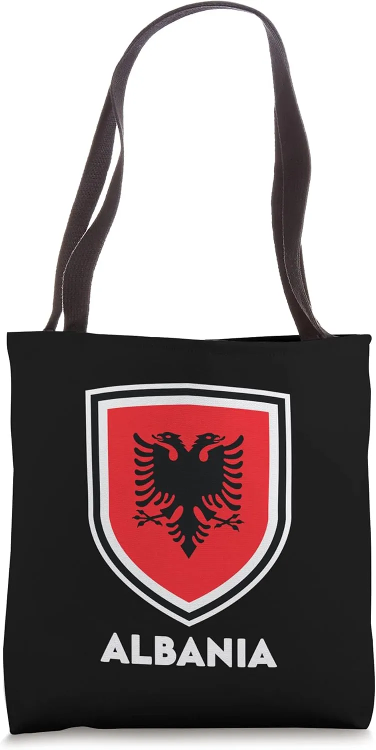 Albania Albanian double-headed eagle flag Tote Bag