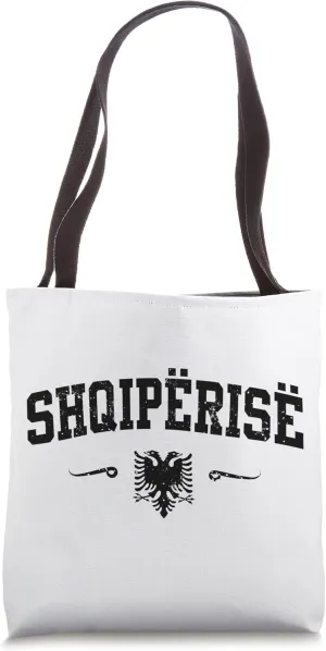 Albania Sport Design with Double Eagle Shqipëria Tote Bag
