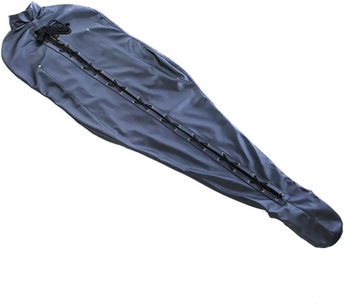 All-Inclusive Bag with Arms Pockets Sleeping Bag,Lacing Mummies, Skinny Mermaid Leather Sports Guard