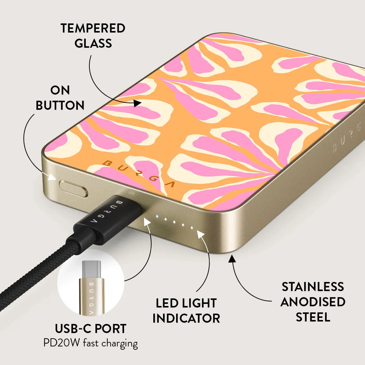 Aloha - Magnetic Power Bank