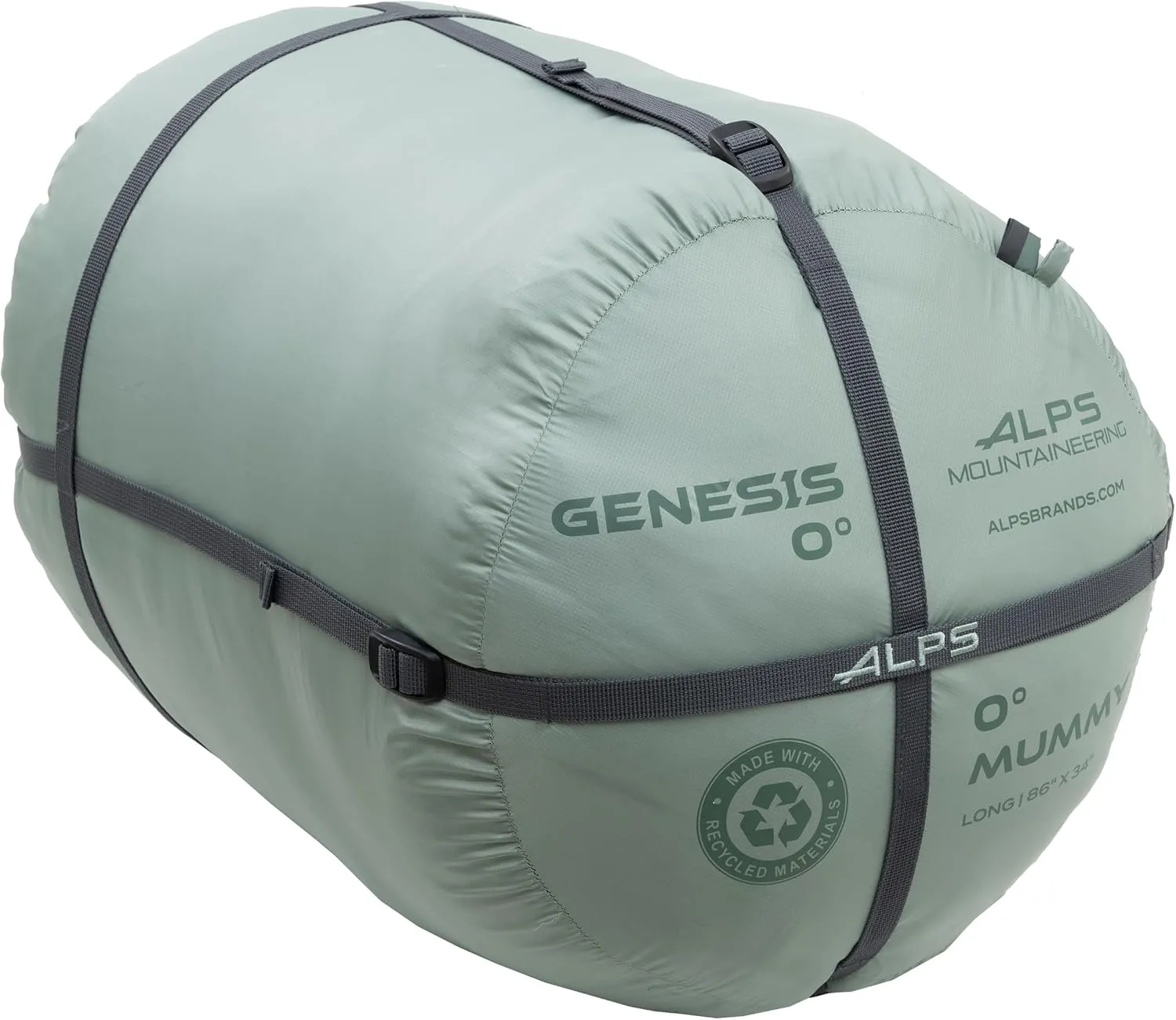 ALPS Mountaineering Genesis 0° Mummy Sleeping Bag, Made with Recycled Materials