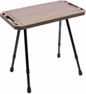 Aluminum Alloy Lightweight Folding Camping Table Adjustable Height Picnic Desk Wood Grain Color (Wood Grain Color)