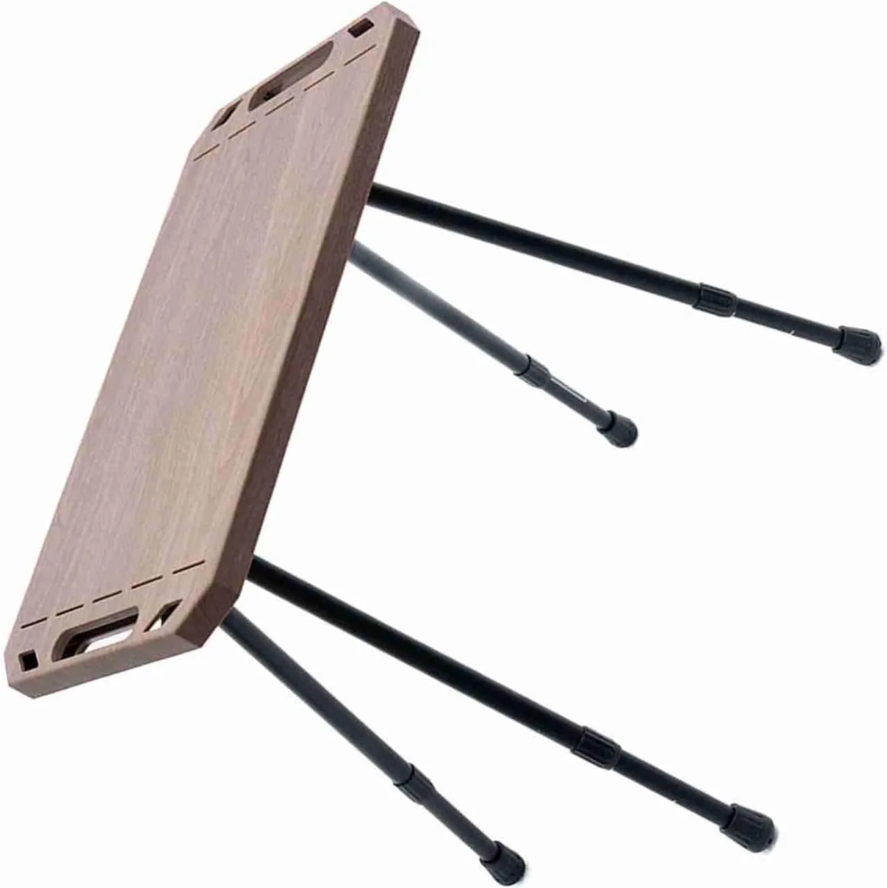Aluminum Alloy Lightweight Folding Camping Table Adjustable Height Picnic Desk Wood Grain Color (Wood Grain Color)