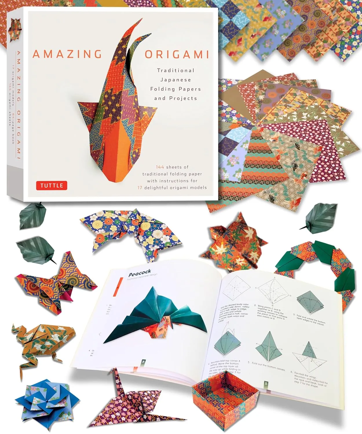 Amazing Origami Kit: Traditional Japanese Folding Papers and Projects [144 Origami Papers with Book, 17 Projects] Paperback – Download: Adobe Reader, October 10, 2012