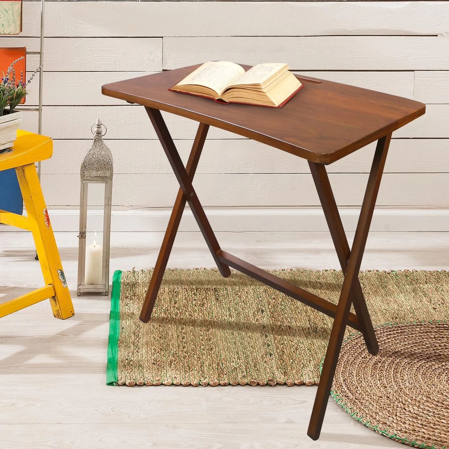 American Trails Arizona Folding Table with Solid American Hardwood - Sweet Oak