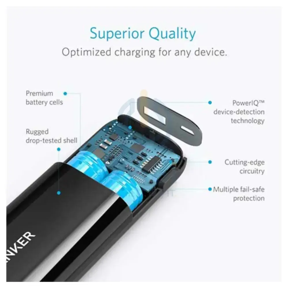 Anker Astro E1 Power Bank - USB-C / USB-A / 5200mAh / Black