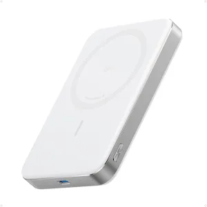 Anker MagGo Power Bank, Ultra Slim 10000mAh Magnetic Battery Pack, Qi2 Certified, Portable, 15W Ultra Fast MagSafe Compatible Charger, Ergonomic Design, Only for iPhone 15/14/13/12