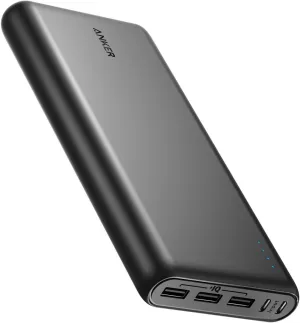 Anker Power Bank, 26,800 mAh External Battery with Dual Input Port and Double-Speed Recharging, 3 USB Ports without A-C Cable, for iPhone Series, iPad, Samsung, Android and Other Devices