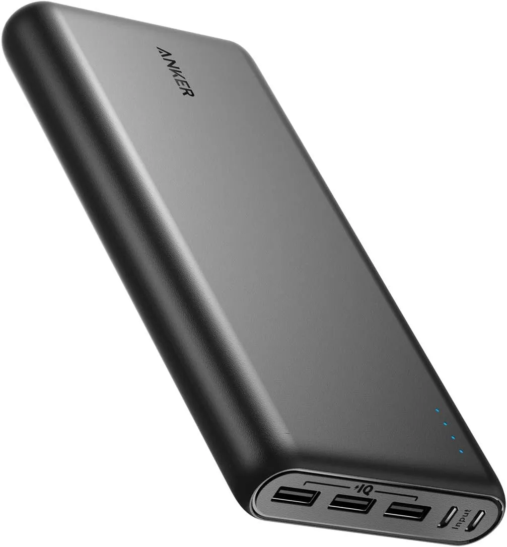 Anker Power Bank, 26,800 mAh External Battery with Dual Input Port and Double-Speed Recharging, 3 USB Ports without A-C Cable, for iPhone Series, iPad, Samsung, Android and Other Devices