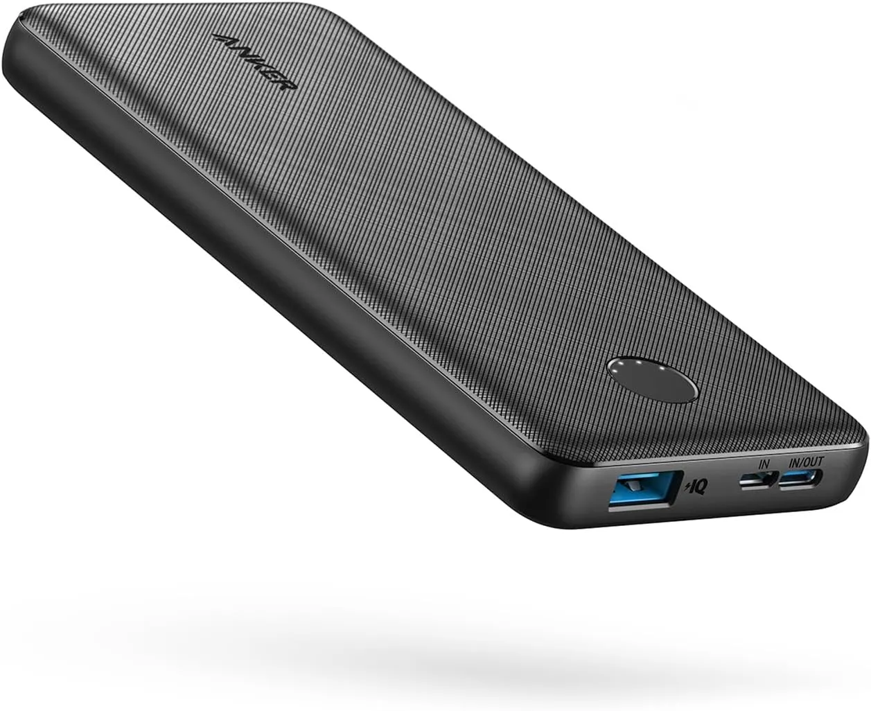 Anker Power Bank(PowerCore 10K),Compact Travel-Ready 10,000mAh Battery Pack with PowerIQ Charging Technology,5V/3A High-Speed Charging for iPhone,iPad,and More (USB-C Input and Output（Black）, 2-Pack)
