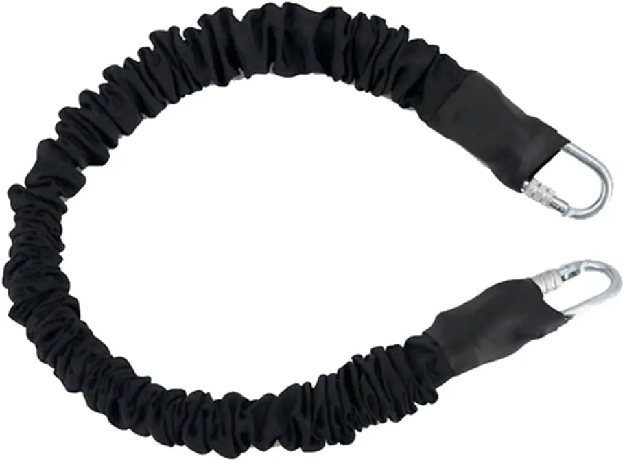 Anti-Gravity Bungee Resistance Band Yoga Dance Rope Yoga Fitness Equipment Dynamic Resistance Training Belt 80KG, Black