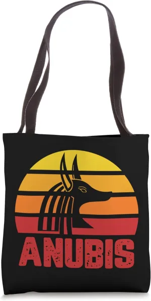 Anubis Retro Egypt Sphinx Pharaoh Funeral Rites Egyptians Tote Bag