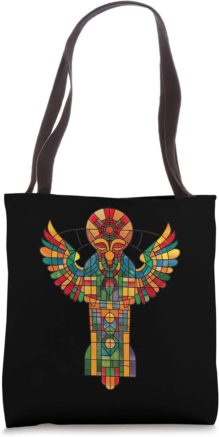 Anunnaki Stained Glass Tote Bag