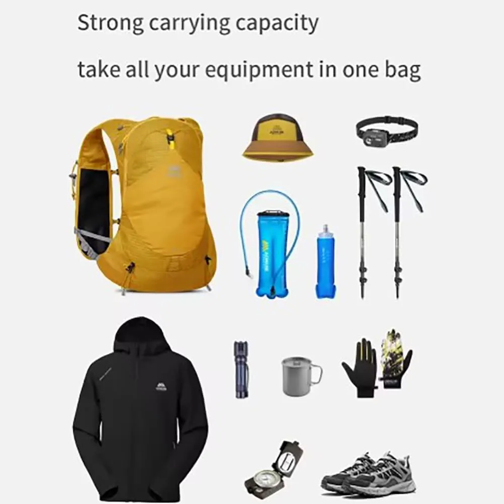 AONIJIE 13L Running Hydration Vest Backpack, High Capacity Lightweight Trail Running Vest for Trail Running, Races, Marathons, Hiking