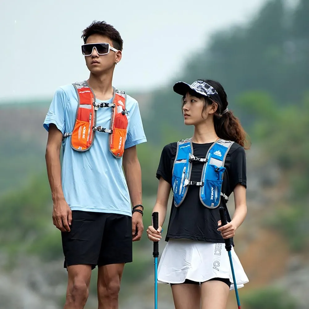 AONIJIE 5L Running Hydration Vest Pack with 1.5L Water Bladder Adjustable & Lightweight Hydration Backpack for Marathon Race Hiking Cycling