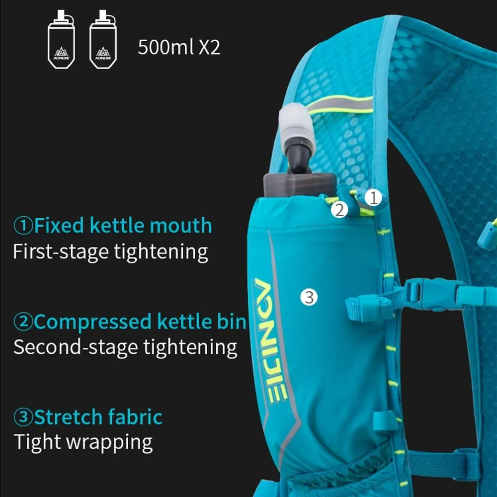 AONIJIE Outdoor Hydration Backpack 5L Lightweight Running Hydration Vest for Marathon Running Cycling