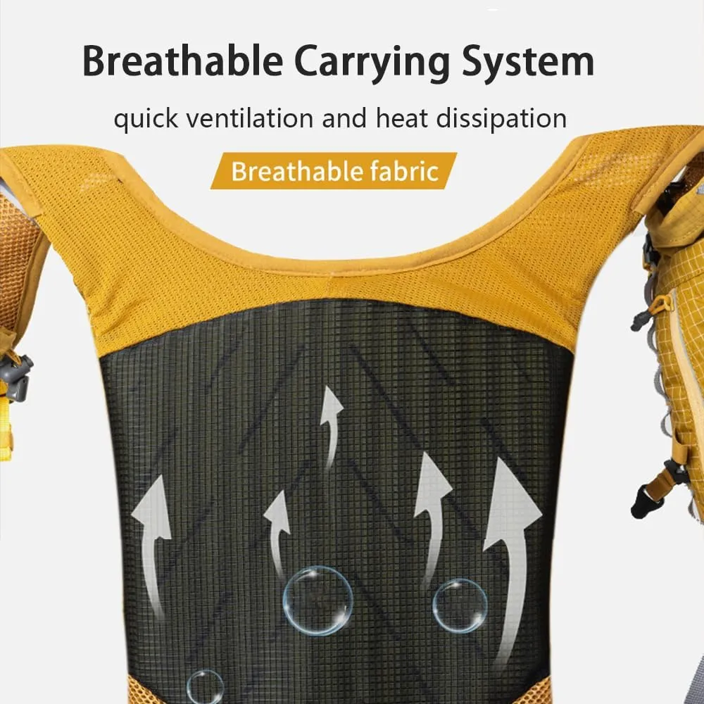 AONIJIE Running Hydration Vest Backpack 13L High Capacity Lightweight and Breathable Sports Bag for Trail Race Marathon Hiking Cycling