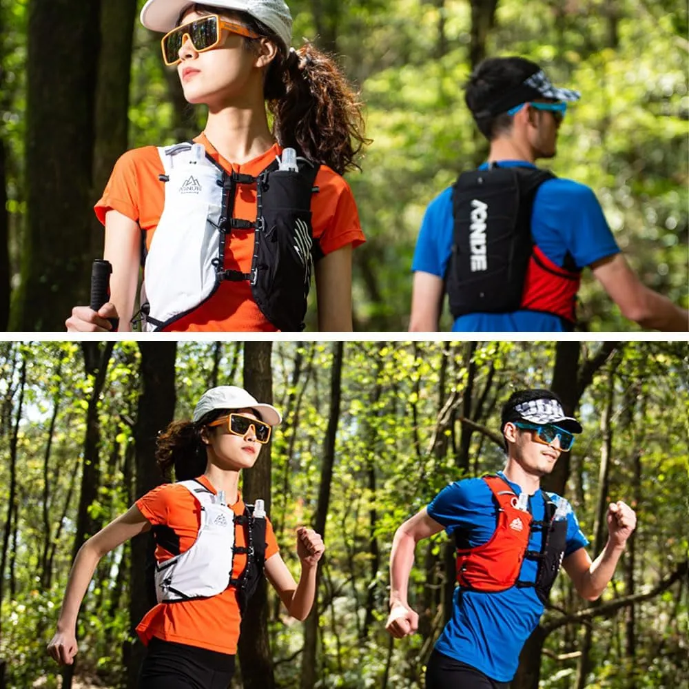AONIJIE Running Hydration Vest Lightweight & Large Capacity Running Vest for Women Men, Hydration Running Backpack Fits 6.8" Phones