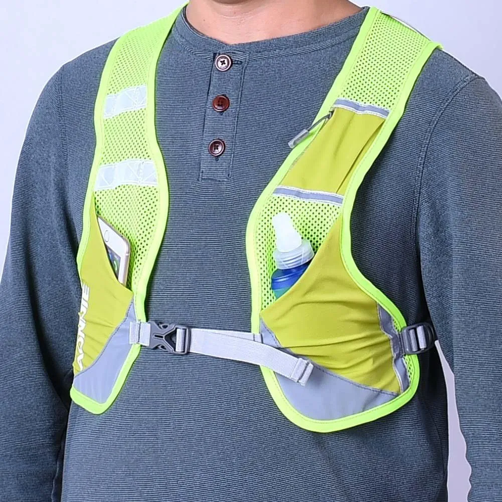 AONIJIE Ultralight Running Vest with Reflective Strip Breathable Hydration Backpack for Hiking Camping Marathon Cycling Race