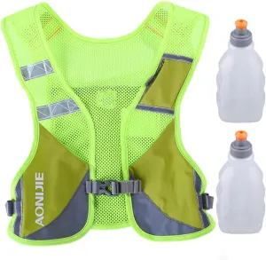 AONIJIE Ultralight Running Vest with Reflective Strip Breathable Hydration Backpack for Hiking Camping Marathon Cycling Race