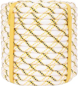 Arborist Rope Climbing Rope 48 Strands Polyester Rope(1/2in x 100 ft) for Climbing Tree Swing Pulling Sailing