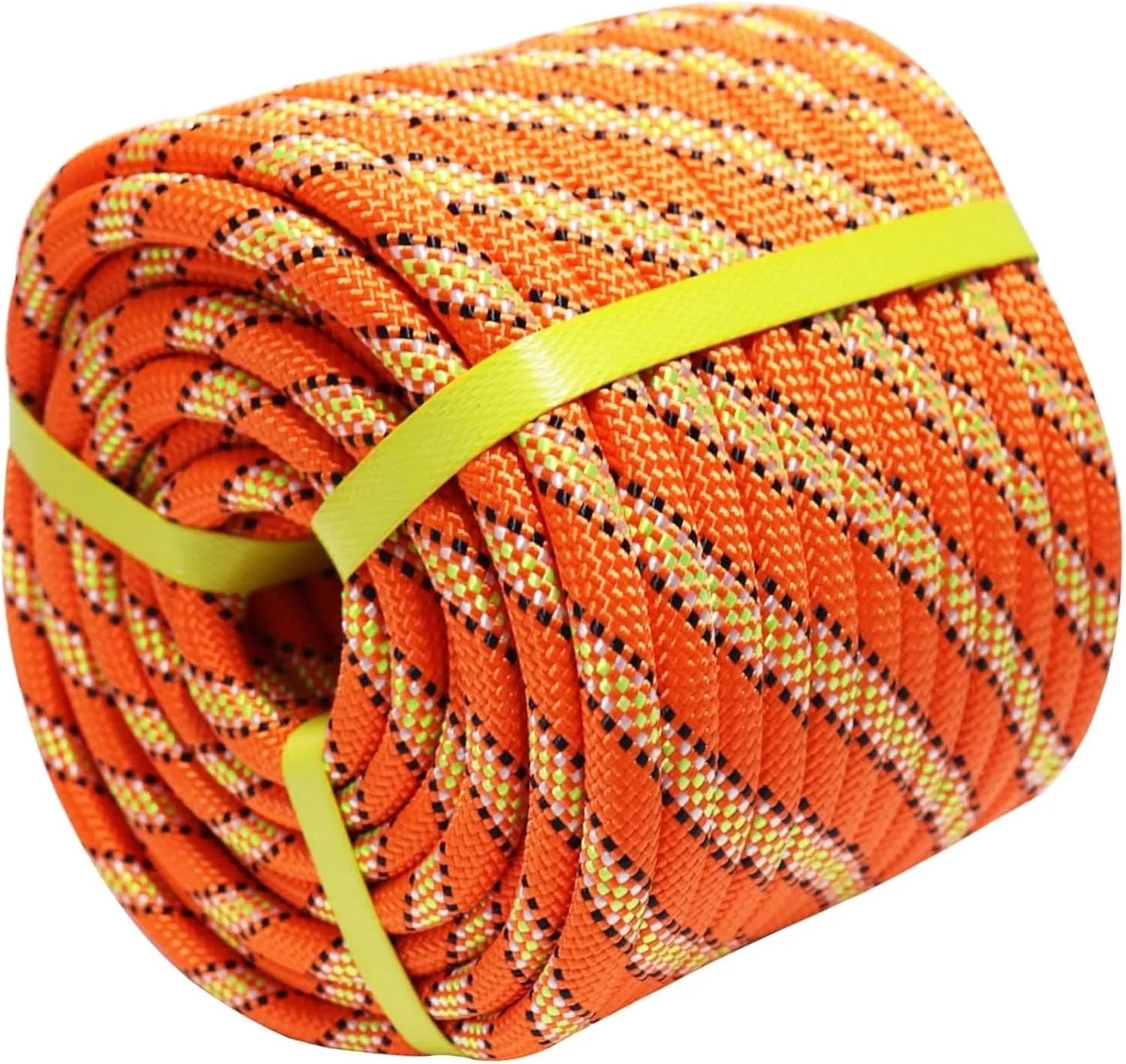 Arborist Rope Climbing Rope Swing for Tree(1/2in x 100ft) Logging Rope 48 Strands for Pull, Swing, Knot (Orange)
