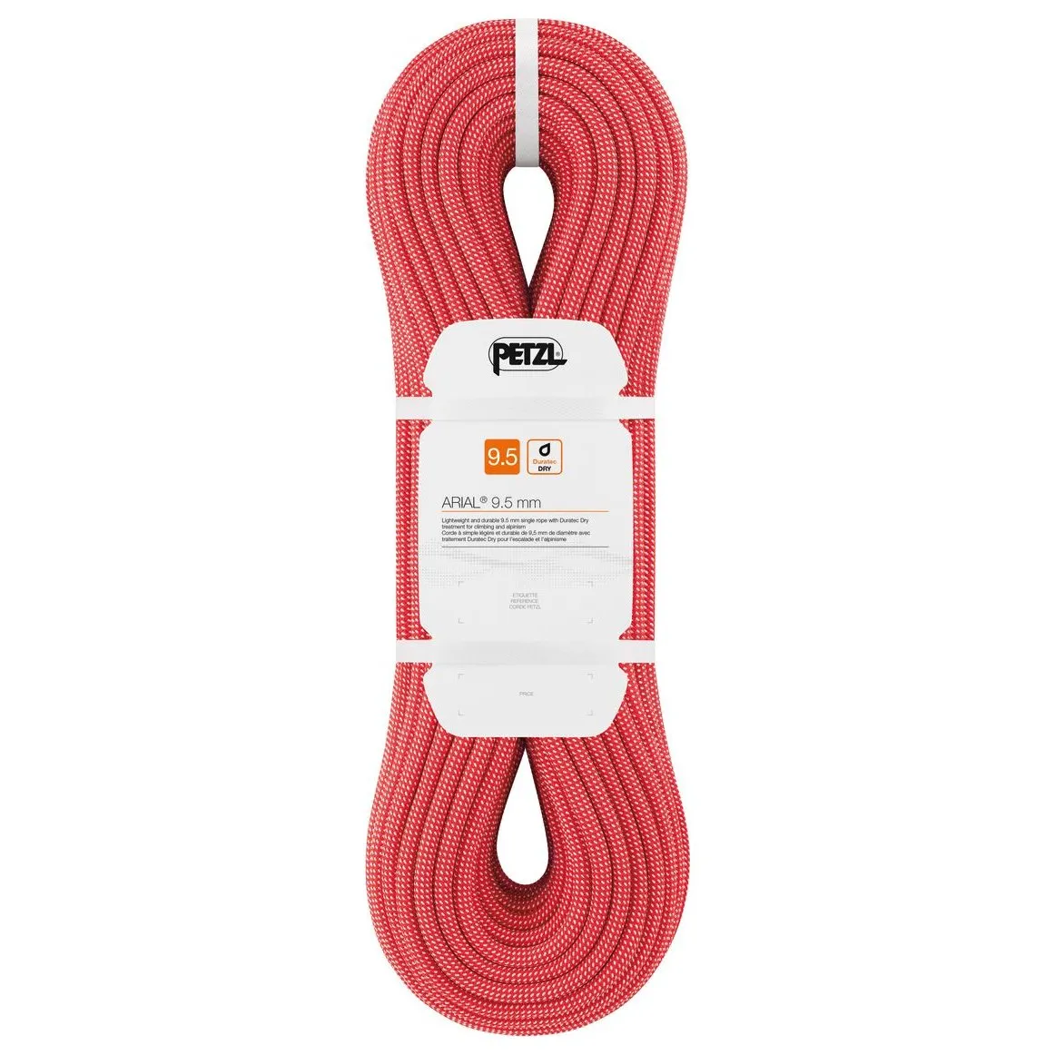 Arial (9.5mm, 80m) - red, climbing rope