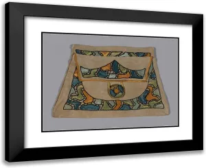 ArtDirect H.E. Varren Company 24x20 Black Modern Framed and Double Matted Art Print Titled Hand Bag