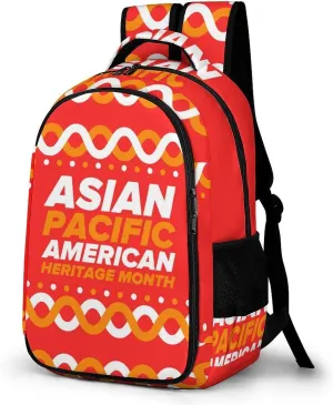 Asian American And Pacific Islander Heritage Month Backpack for Worker Teacher Business Hiking Travel Bag Shoulders Bag