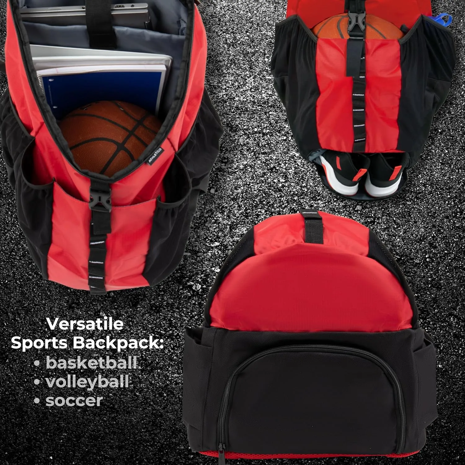 Athletico Basketball Bag - Large Basketball Backpack for Men & Women - Volleyball & Soccer