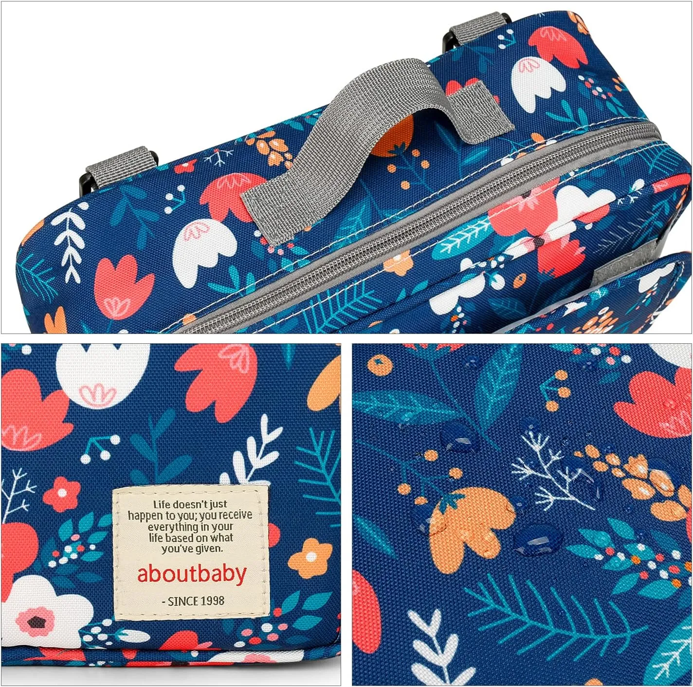 Baby Diaper Caddy Bag - Caddy Tote Baby Stroller Bag Nursery Storage Bin for Diapers, Wipes & Toys Small Diaper Bag