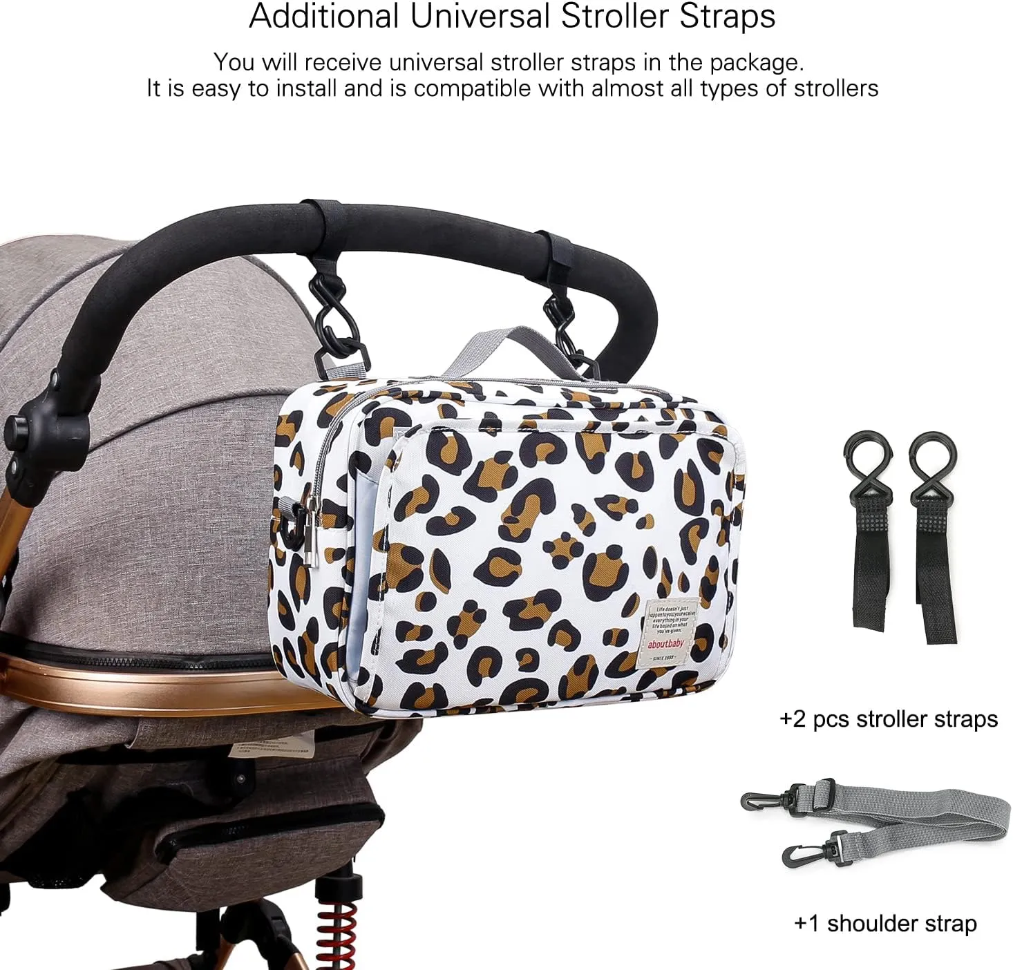 Baby Diaper Caddy Bag - Caddy Tote Baby Stroller Bag Nursery Storage Bin for Diapers, Wipes & Toys Small Diaper Bag