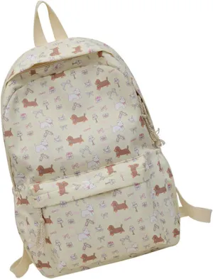 Back Packs，Lovely Dogs Backpack Students School Bag Japanese Styles Backpack Large Capacity Daypacks Girls Travel Backpack