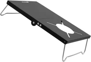 balacoo 1Pc Portable Folding Camping Table Outdoor Grill Table for Picnics Bbqs and Hiking Sturdy Frame Black for Outdoor Cooking and Dining